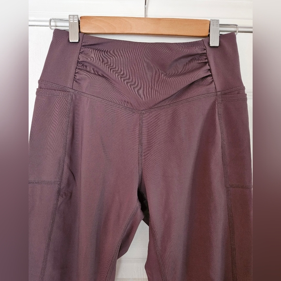 Free People Women's Purple Mauve 3/4 Leggings Size Small - Picture 6 of 7